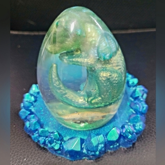 Handmade Resin Baby Dragon Egg in Nest. - Picture 14 of 16